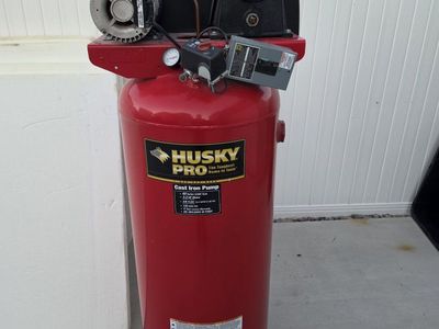 Husky 60-Gallon Vertical Air Compressor - 3.2 HP / 135 PSI - Heavy Duty
