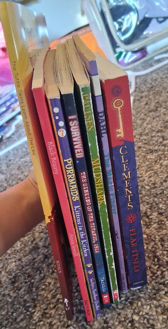 Children's Chapter Book Bundle Lot of 7 - I Survived, Dahl, Clements, Tuttle Twins