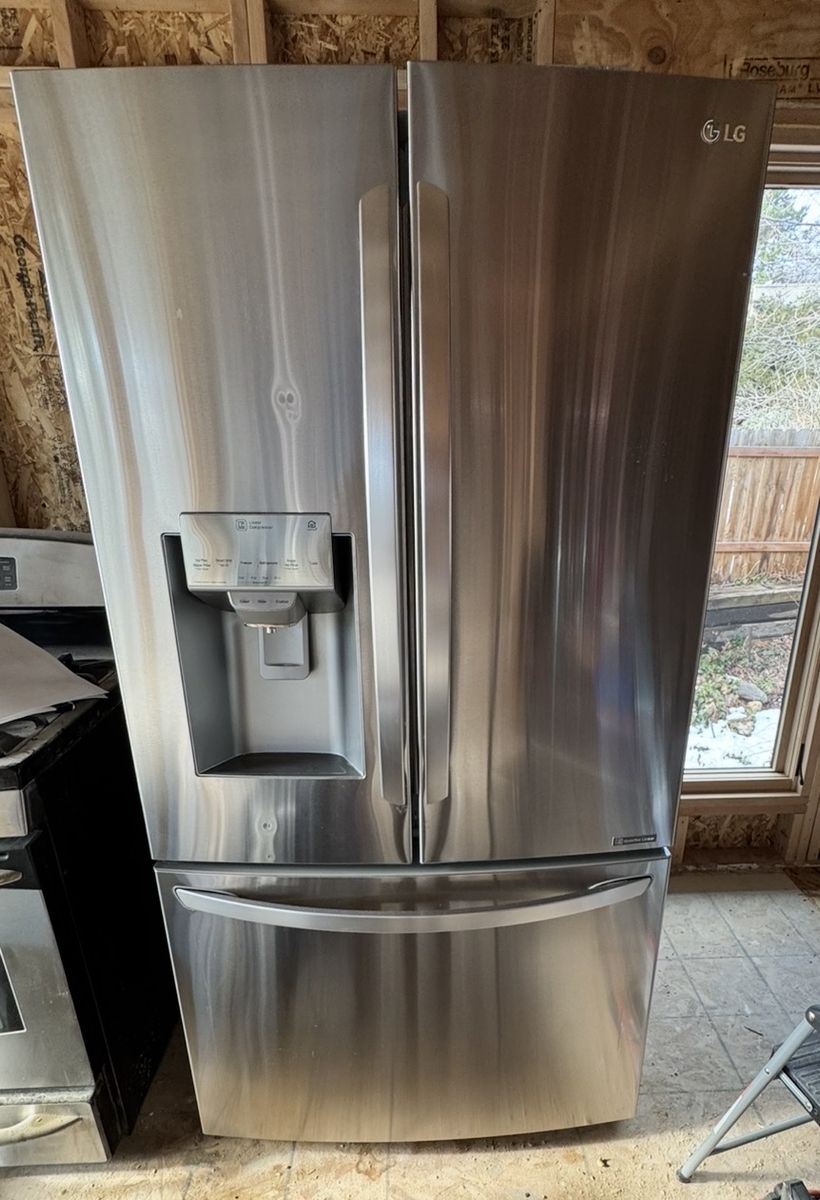 LG French Door Stainless steel Refrigerator-Used