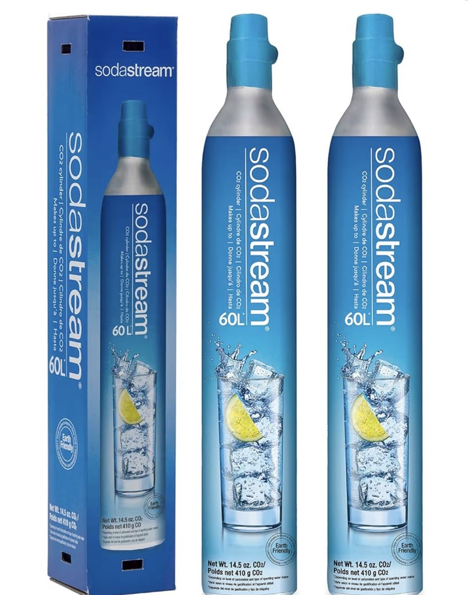 Two Soda stream co2 blue unopened