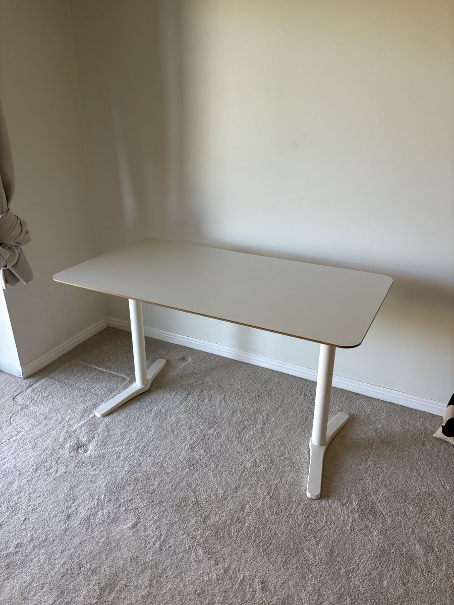 Minimalist White Computer Desk