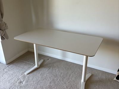 Minimalist White Computer Desk