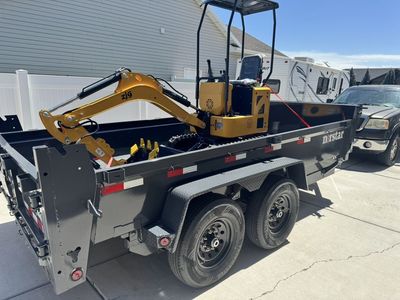 7x14 Dump Trailer & Mini Ex