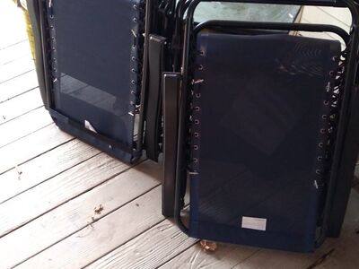 never used zero gravity lounge chairs