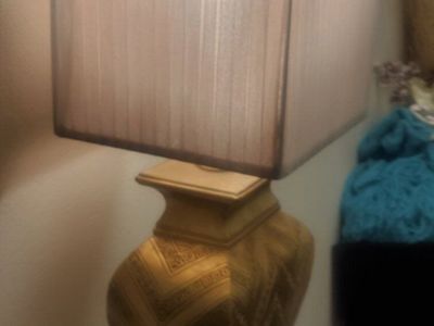 True Vintage Art Deco Lamp W/Bulb & Shade Fcfs