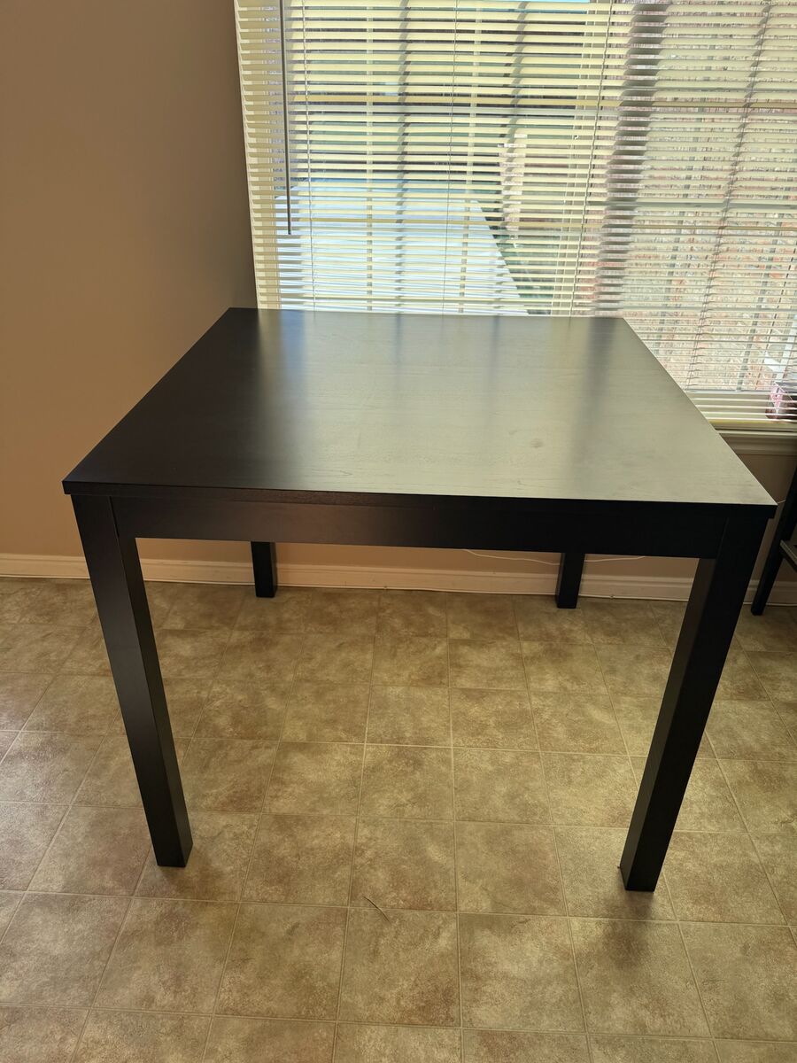 Black IKEA Bjursta Kitchen Table
