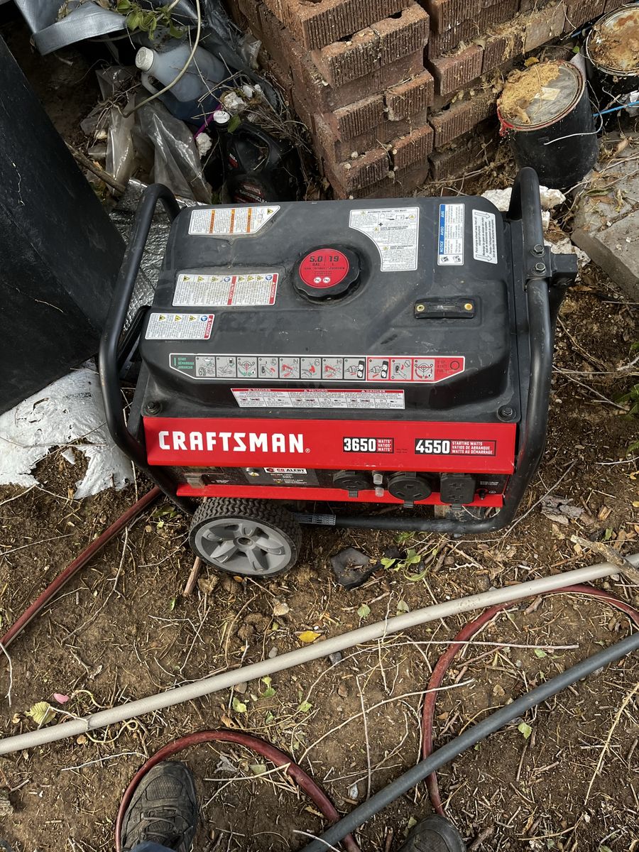 Craftsman 3650 / 4550 Starting Watts Portable Generator