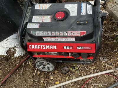 Craftsman 3650 / 4550 Starting Watts Portable Generator