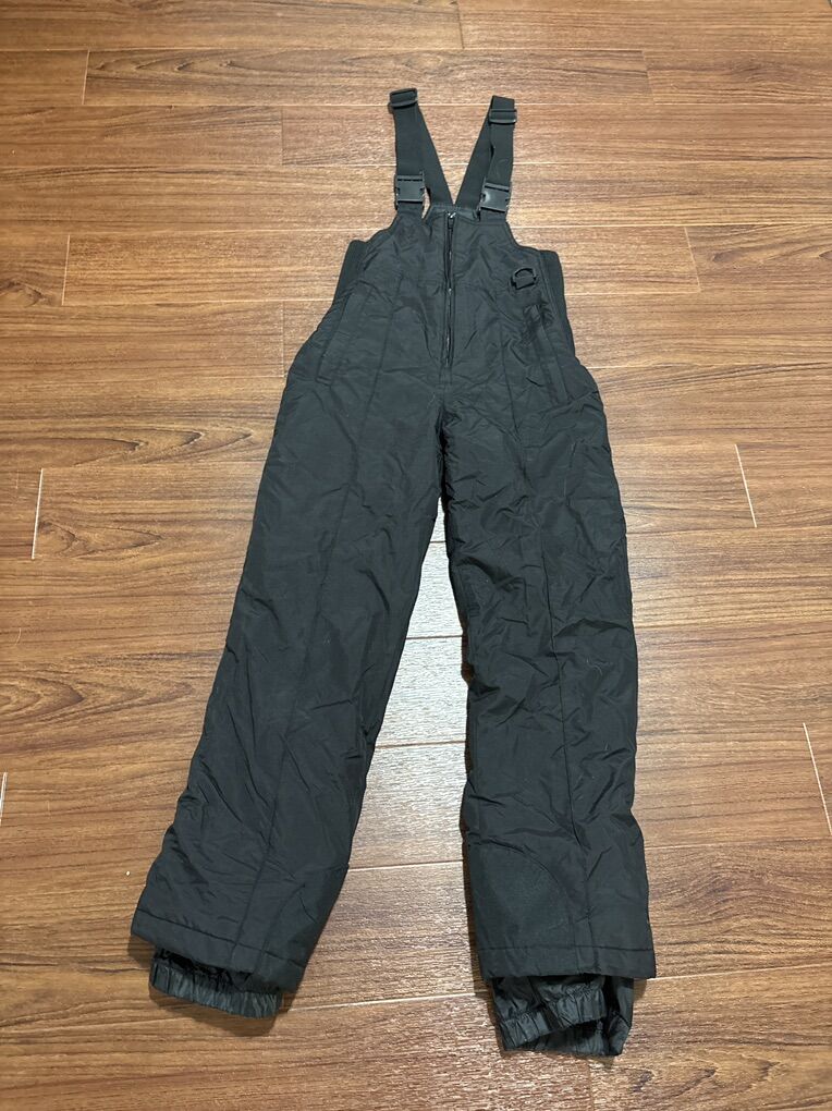 Youth Size 14 Black Bib Snowpants