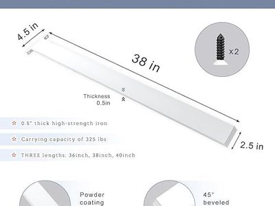 Countertop Support Bracket White 38 Inch Heavy Duty