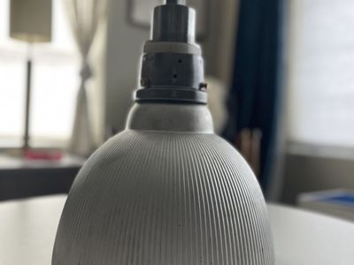 Vintage Industrial Pittsburgh Mercury Glass Light