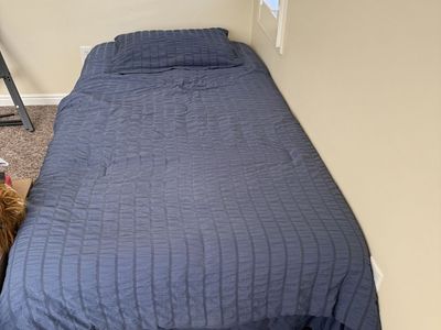 Single Bed Frame with Mattress Twin Size