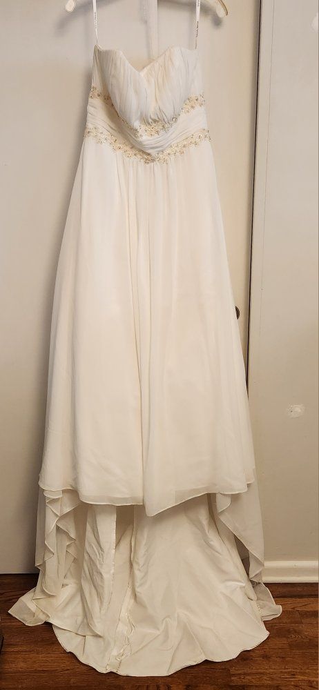 Chiffon A-line Wedding Dress with Beads