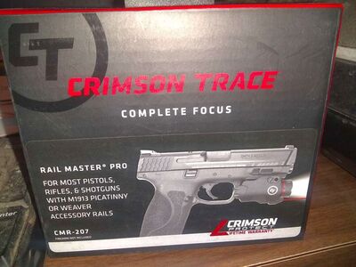 Crimson Trace CMR-207 Rail Master® Pro Universal Red Laser Sight & Tactical Light NIB
