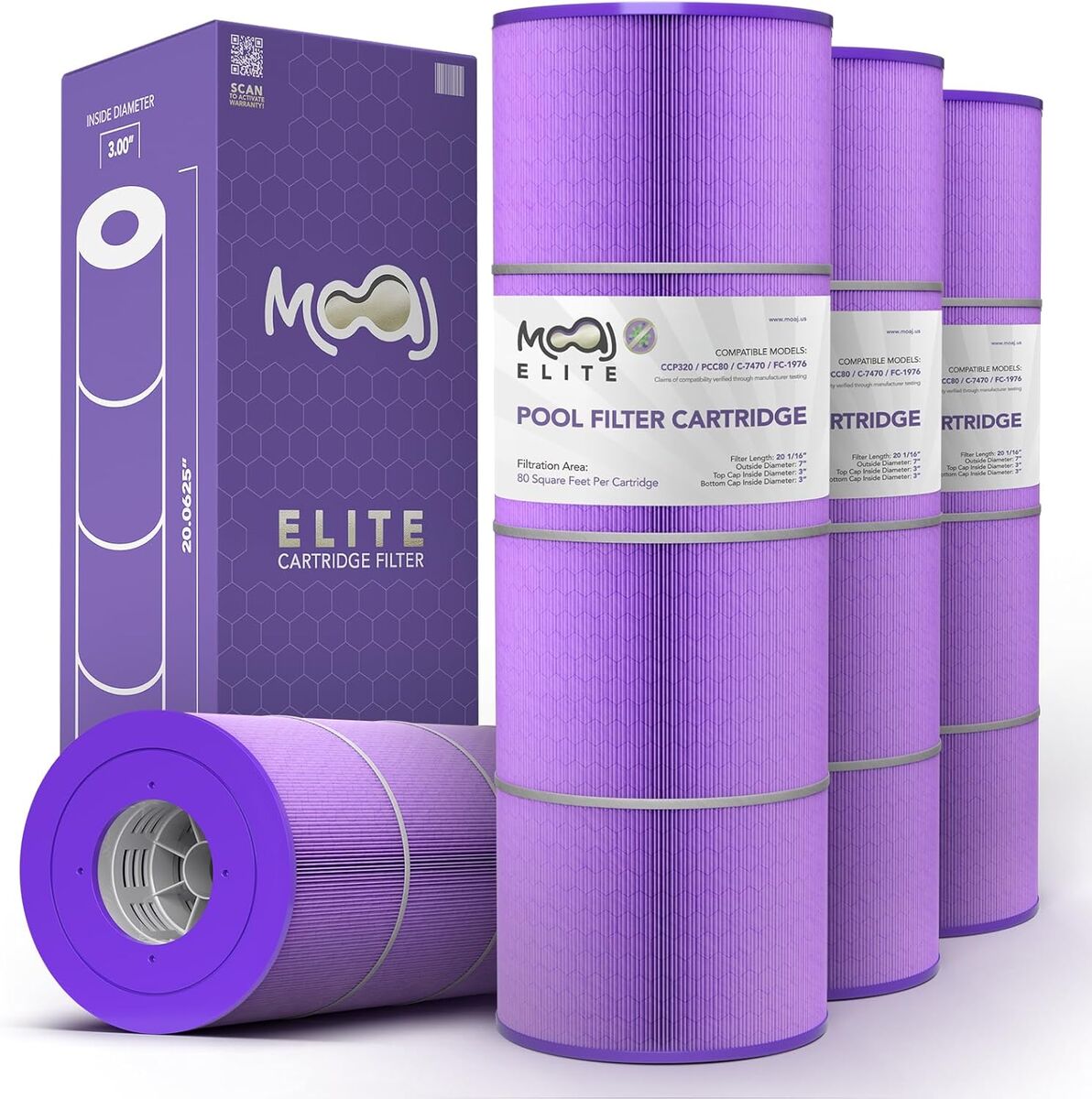 MOAJ Elite Pool Filter Replacements-See Description for Compatibility
