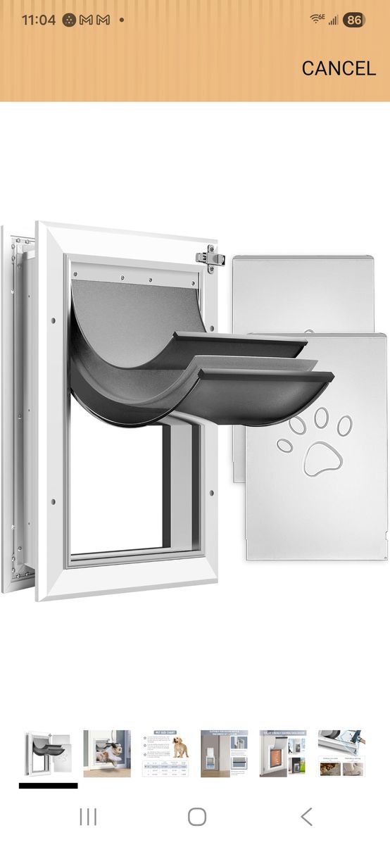 Doggie Door Medium Size Extra Thermal