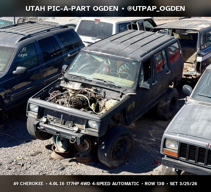 1989 Jeep Cherokee XJ Parts - UTPAP Ogden