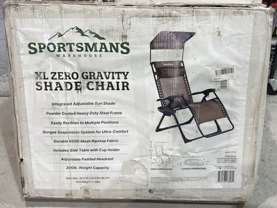 Sportsman's Warehouse XL Zero Gravity Shade Lounge Chair - Brown XL