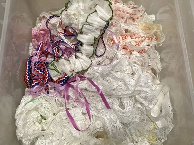 Lot of Vintage Lace Various Sizes and Styles