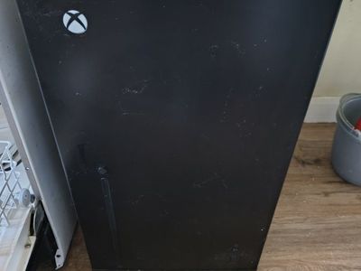 Xbox Series X Replica Mini Fridge - Black Compact Refrigerator