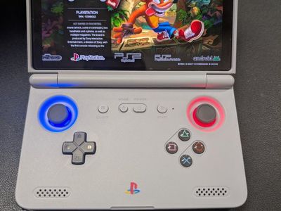 Retroid Pocket Flip 2 SD865 Custom PlayStation Edition + Dock & Accessories