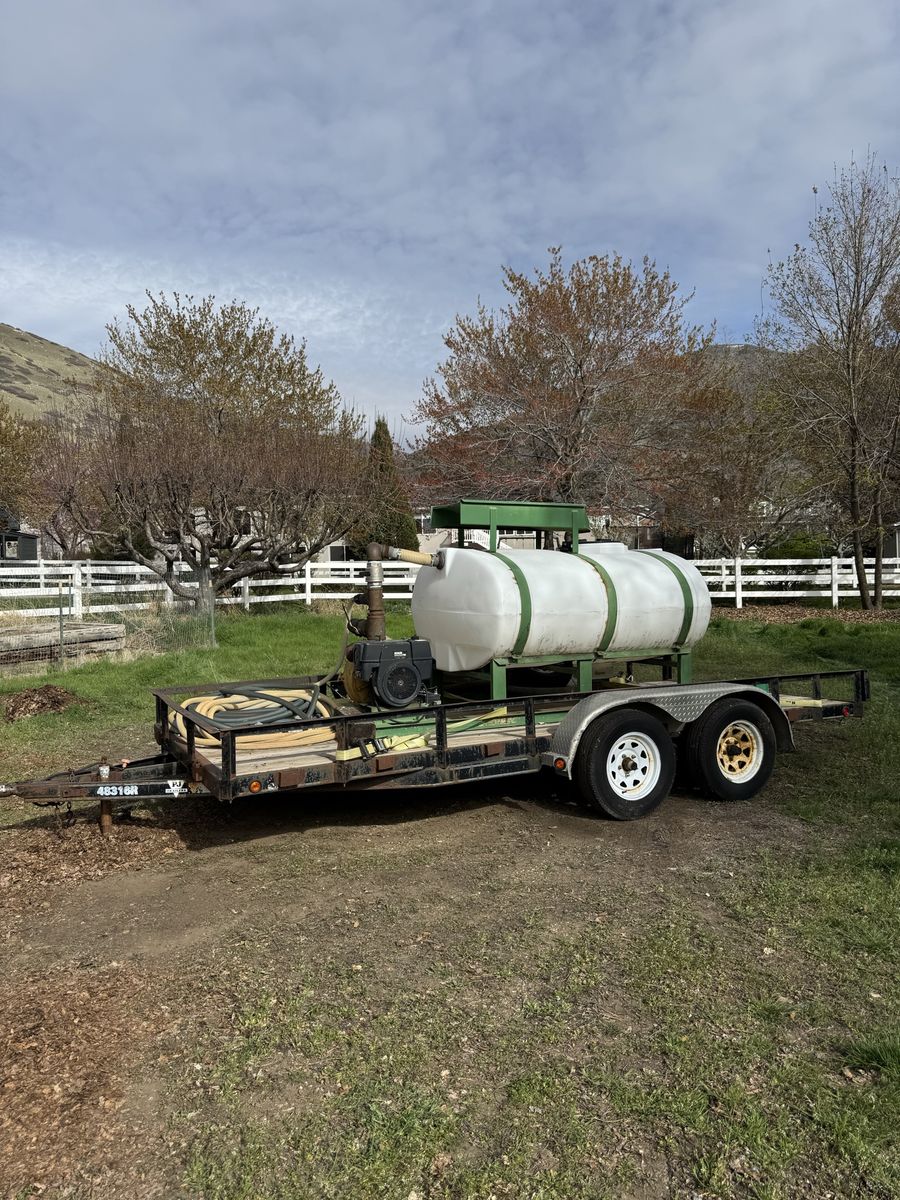 Hydroseeder set up