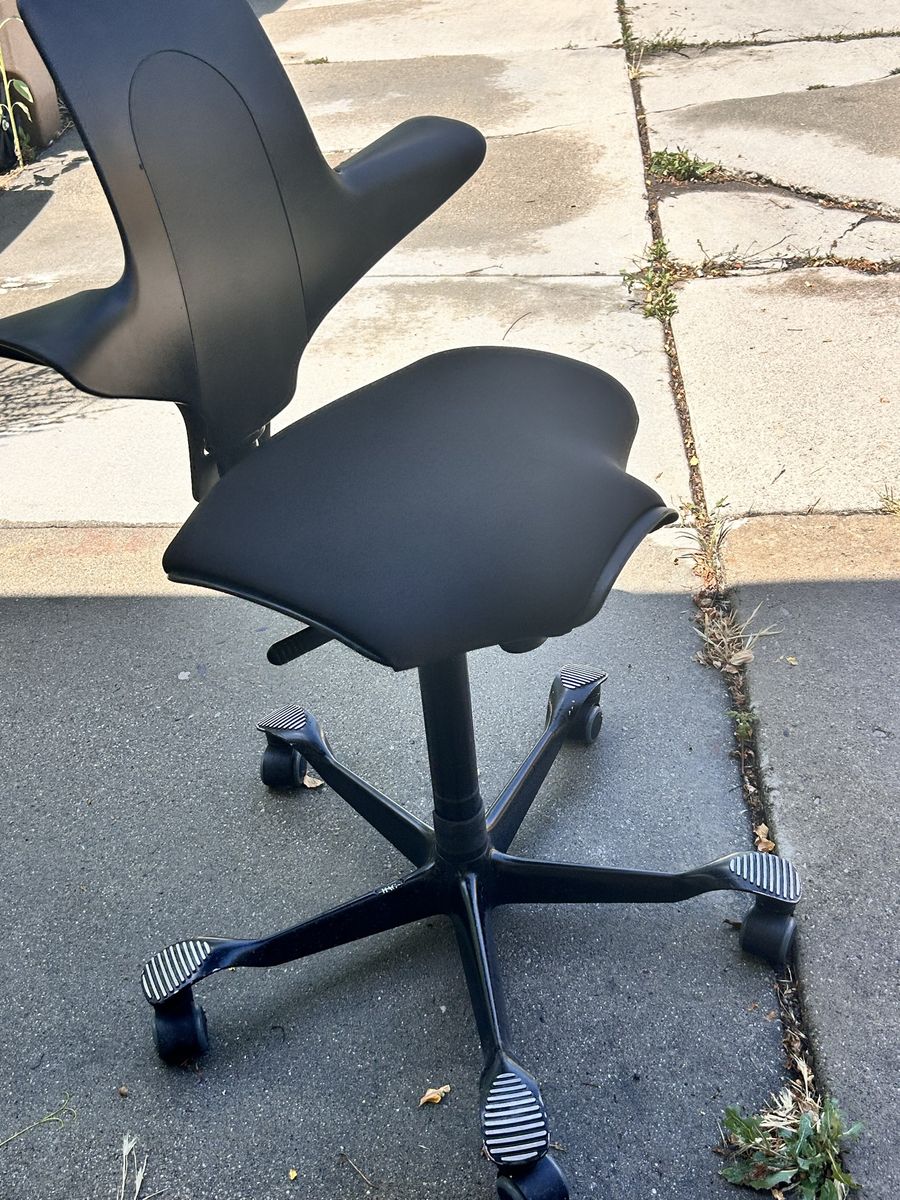 Hag Capisco Norway Ergonomic Office Chair Saddle Adjustable Black