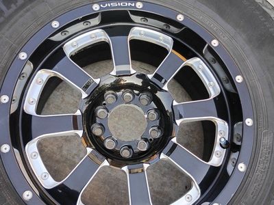 17x9 Vision Wheels (Dual 5x5 & 5x4.5) + (1) Unused 33" Radar A/T Spare