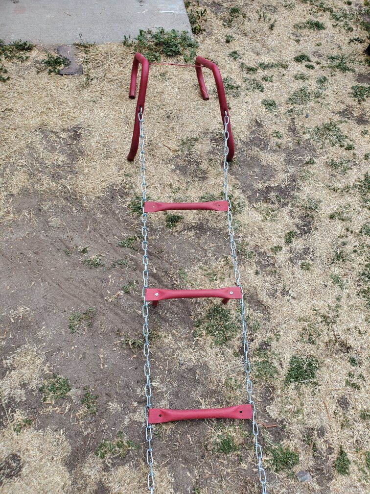 Emergency Fire Escape Ladder - Durable Steel Chain & Rungs
