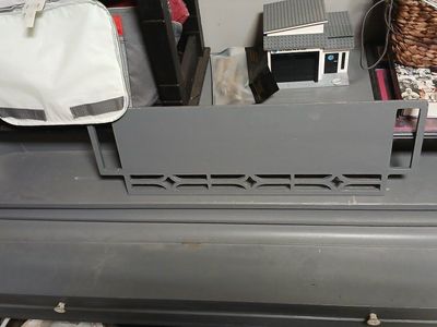 Vintage Grey Painted Piano, some scuffs