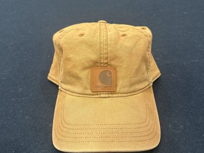 Carhartt Brown Canvas Workwear Baseball Cap Adjustable Strapback Hat