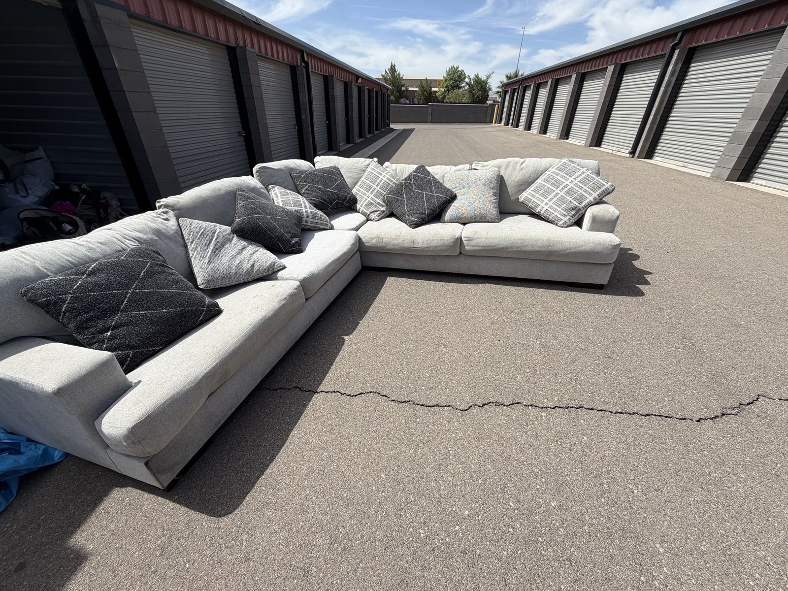 10’ 11” Huge couch. Must Pickup