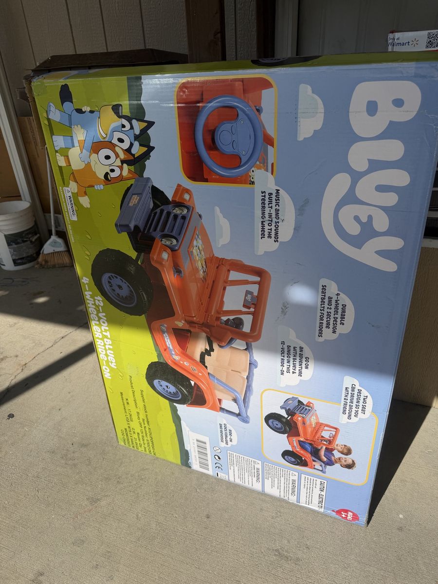 Bluey 12-Volt Ride-On 4-Wheeler Toy Vehicle - New in Box