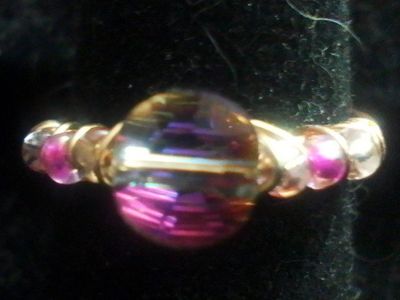 Women's Hand Made Wire Wrapped Rings - Beaded, Gemstone, and Crystal Designs.