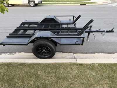 3 place motorcycle trailer