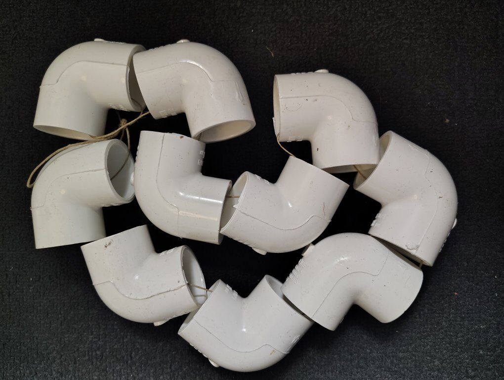 1" - 3/4" PVC Fittings 90- 45 10 Pieces.