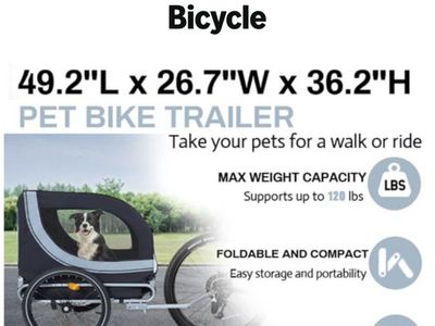 New in the box bicycle dog cart.