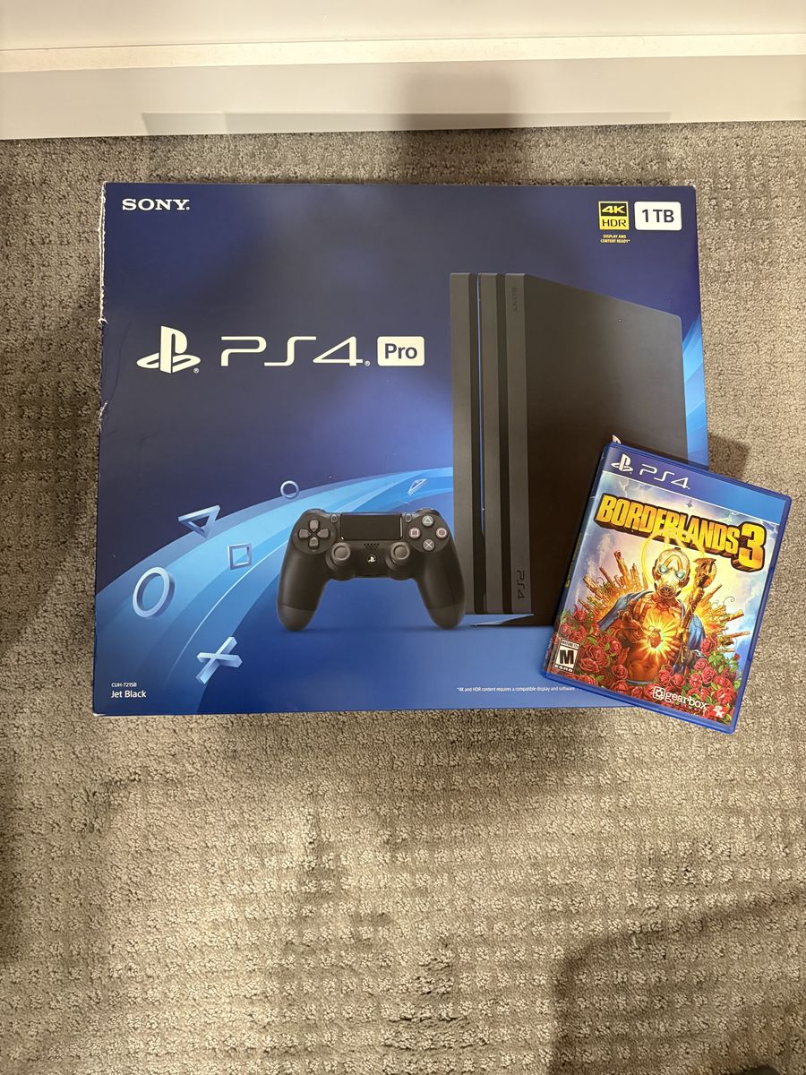 PS4 Pro 1TB with 1 Controller/Game