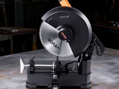 VEVOR Chop Saw, 14-inch Stainless Steel Cold Cut Blade, 3500 W Powerful Brushless Motor, 750-1200 r/min Adjustable Speed, Metal