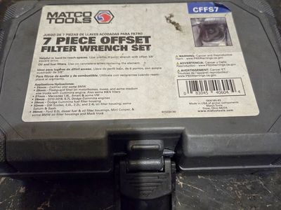 Matco Tools. 7piece offset filter Wrench Set. CFFS7