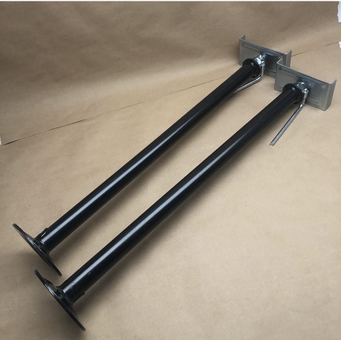 Pair of Heavy Duty RV Drop-Down Telescoping Jacks