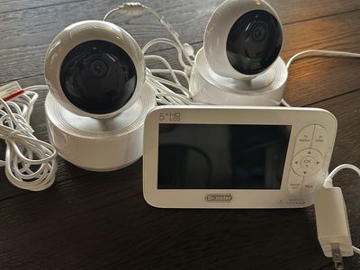Dr.meter Video Baby Monitor Set with 5" HD LCD Display and 2 Cameras