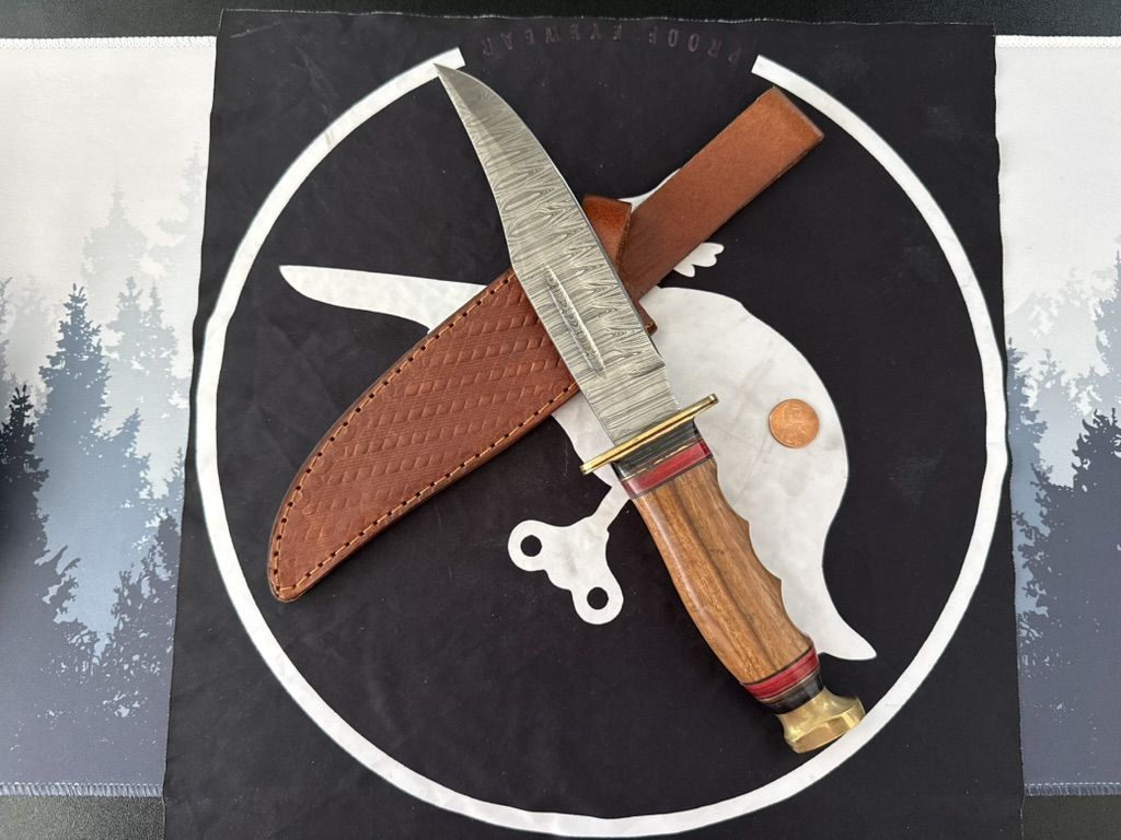 Damascus Bowie Knife
