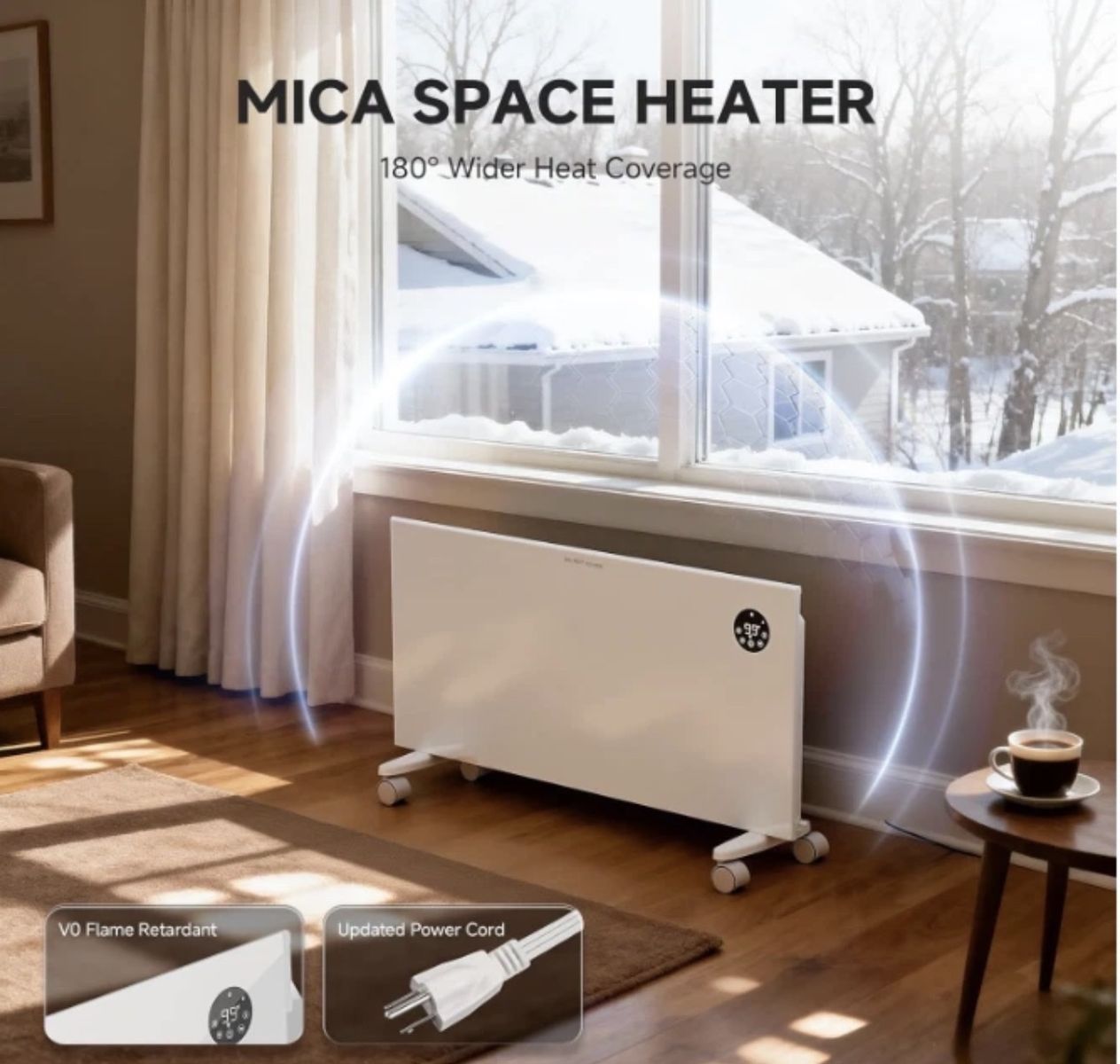 Pasapair convection panel space heater 1500w