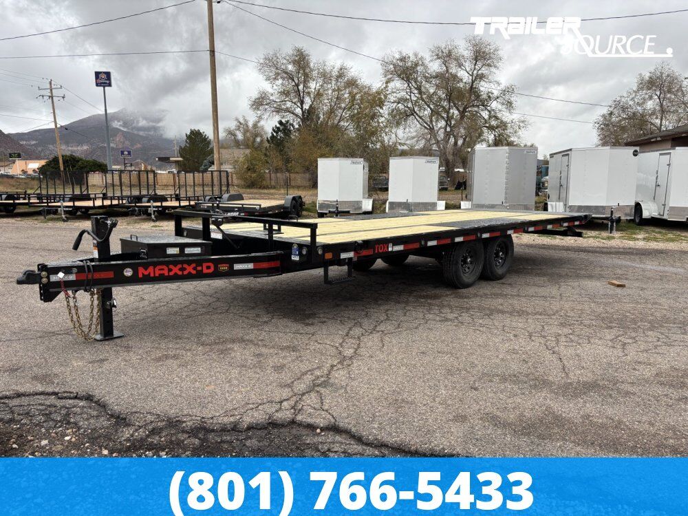 8.5x22 Maxx-D TOX Deckover Tilt Trailer -  14K GVWR - Winch Plate