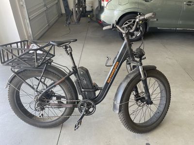 Rad Power RadRover 6 Plus Step-Thru Electric Fat Tire Bike 750W Motor & Cargo Rack