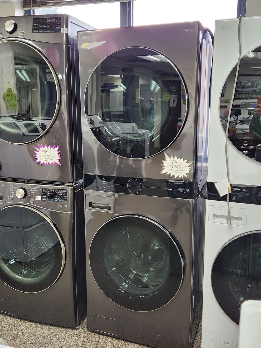 BRAND NEW! LG THINQ WASHTOWER WASHER AND ELECTRIC DRYER!
