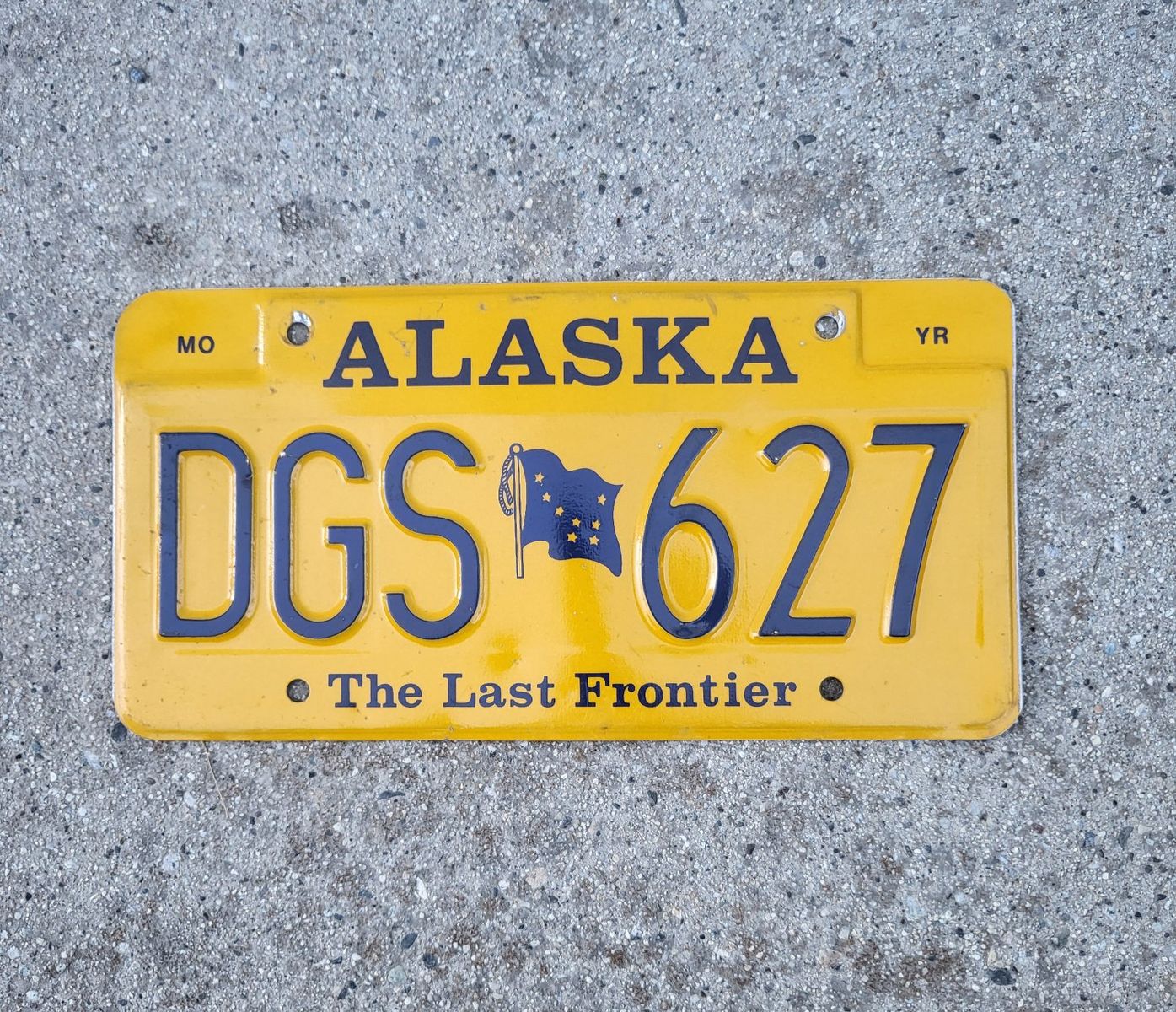 Vintage Alaska license plate