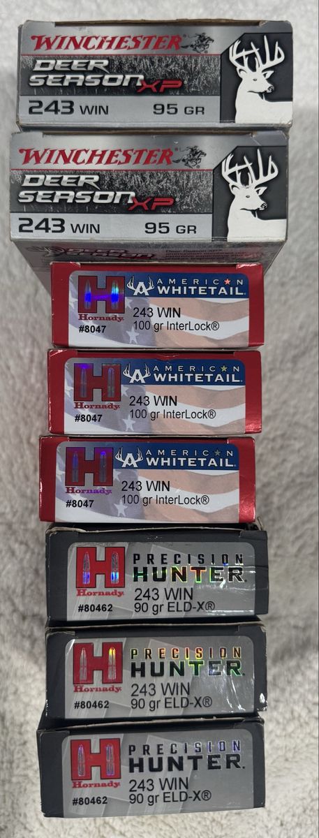 243 Winchester Factory ammo