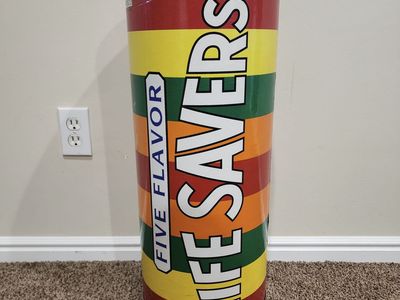 LARGE LIFESAVERS NABISCO ADVERTISING CAN PROP CAN FOR KIDS' ROOM THEATRE ROOM CONVERSATION PIECE